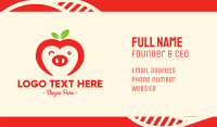 Happy Fruit Pig Business Card Image Preview