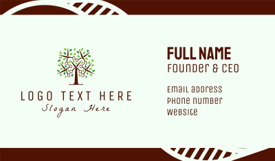 Scissors Tree Business Card Image Preview