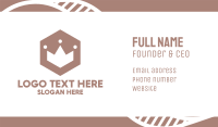 Polygon Crown Badge Business Card Image Preview
