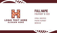 Brick Letter H Business Card Image Preview