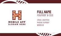 Brick Letter H Business Card Image Preview