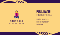 American Football Rocket  Business Card Image Preview