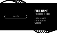 Minimalist Fashion Font Business Card Design