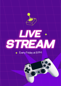 Live Stream Poster | BrandCrowd Poster Maker | BrandCrowd