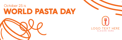 Quirky World Pasta Day Twitter header (cover)
