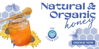 Delicious Organic Pure Honey Twitter Post Image Preview