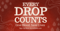 Rustic Blood Donation Drive Facebook Ad Preview