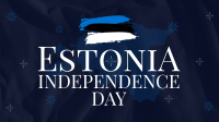 Simple Estonia Independence Day Facebook event cover Image Preview