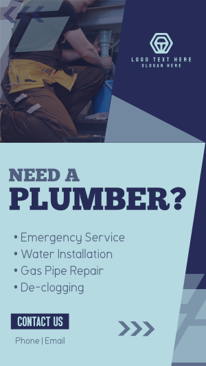 Simple Plumbing Services Instagram story Image Preview