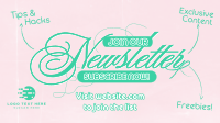 Y2K Coquette Newsletter Animation Preview