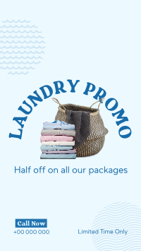 Laundry Delivery Promo TikTok video Image Preview