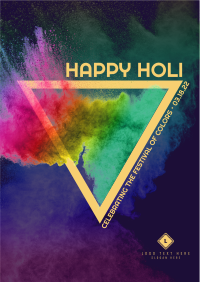 Holi Color Explosion Flyer Design