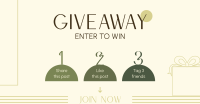 Simple Giveaway Instructions Facebook ad Image Preview