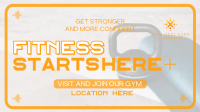 Geometric Fitness Gym Animation Preview