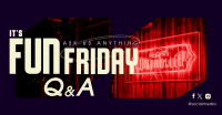 Friday Party Q&A Facebook ad Image Preview