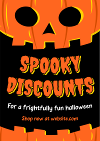 Halloween Pumpkin Discount Flyer Image Preview