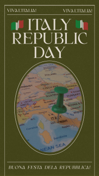 Retro Italian Republic Day Facebook story Image Preview