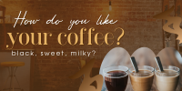 Coffee Flavors Twitter Post Design