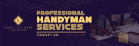 Modern Handyman Service Twitter header (cover) Image Preview