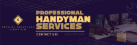 Modern Handyman Service Twitter Header Image Preview