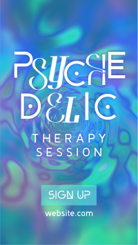 Psychedelic Therapy Session Instagram Story Design