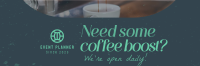 Coffee Customer Engagement Twitter Header Design