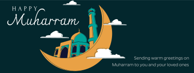 Muharram in clouds Facebook Cover Image Preview