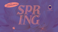 Floral Welcome Spring Animation Image Preview