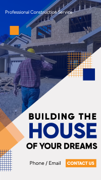 Building Home Construction Instagram Story Design