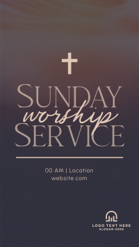 Blessed Sunday Service Facebook story Image Preview