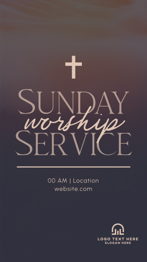 Blessed Sunday Service Facebook story Image Preview