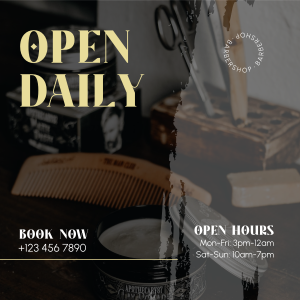 Open Daily - Barbers Instagram post Image Preview