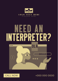 Modern Interpreter Flyer Design
