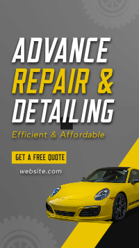 Car Auto Repair YouTube short Image Preview