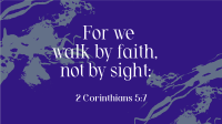 Walk by Faith Facebook Event Cover Design