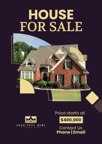 House for Sale Poster Design