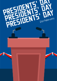 Presidents Podium Poster Design