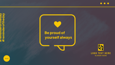 Be Proud Of Yourself Facebook event cover Image Preview