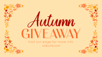 Autumn Giveaway Post Facebook Event Cover Design