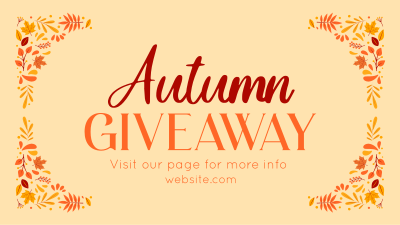 Autumn Giveaway Post Facebook event cover Image Preview