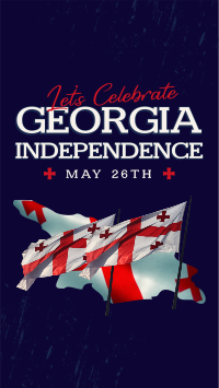 Let's Celebrate Georgia Independence Facebook story Image Preview