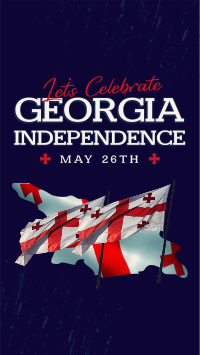 Let's Celebrate Georgia Independence Facebook Story Image Preview