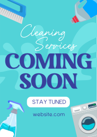 Coming Soon Cleaning Services Flyer Image Preview