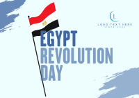 Egypt Independence Postcard Design