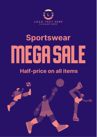 Super Sports Sale Flyer Design