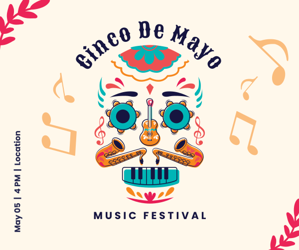 Cinco De Mayo Music Fest Facebook Post Design Image Preview