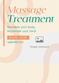 Simple Massage Treatment Poster Image Preview