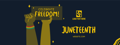 Juneteenth Signage Facebook cover Image Preview