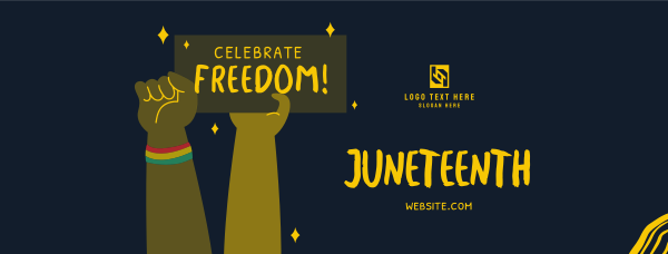 Juneteenth Signage Facebook Cover Design Image Preview