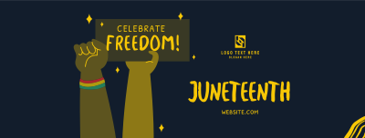 Juneteenth Signage Facebook cover Image Preview